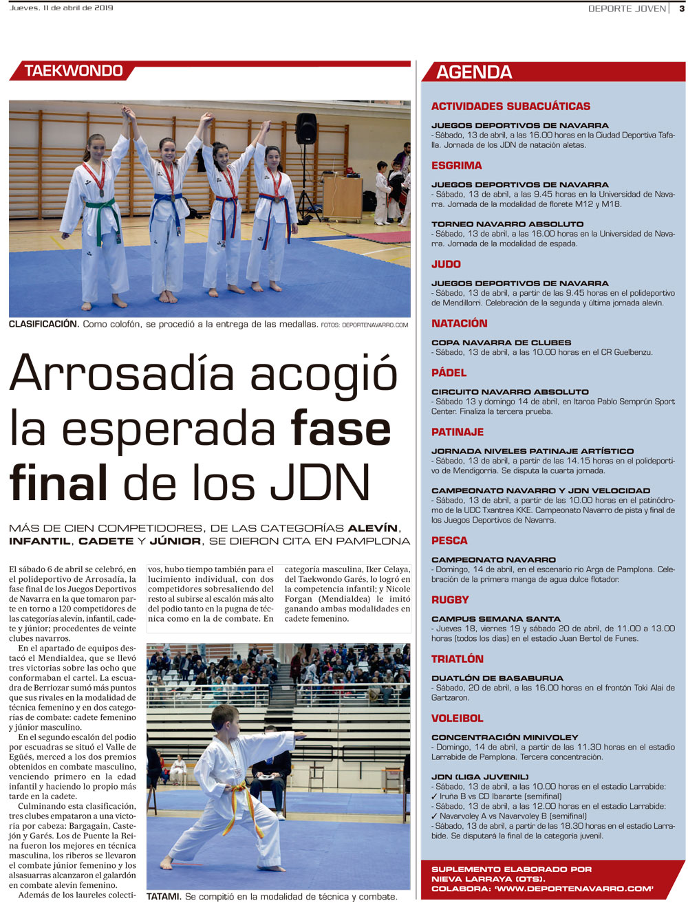 Diario de Noticias. Fase Final JJDD